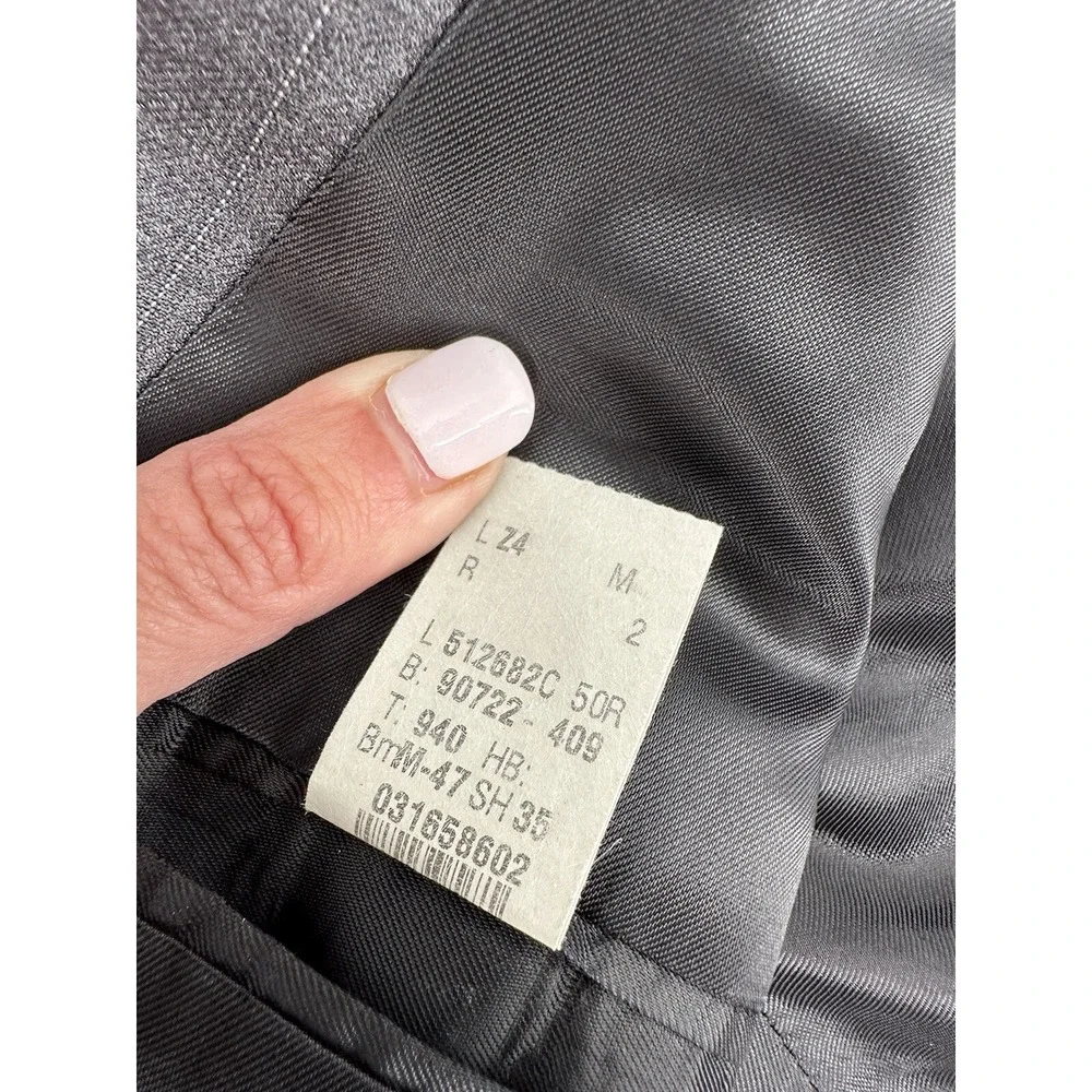 Vintage Lauren Ralph Lauren Men's 50R Blazer Sport Coat Gray Stripe 24
